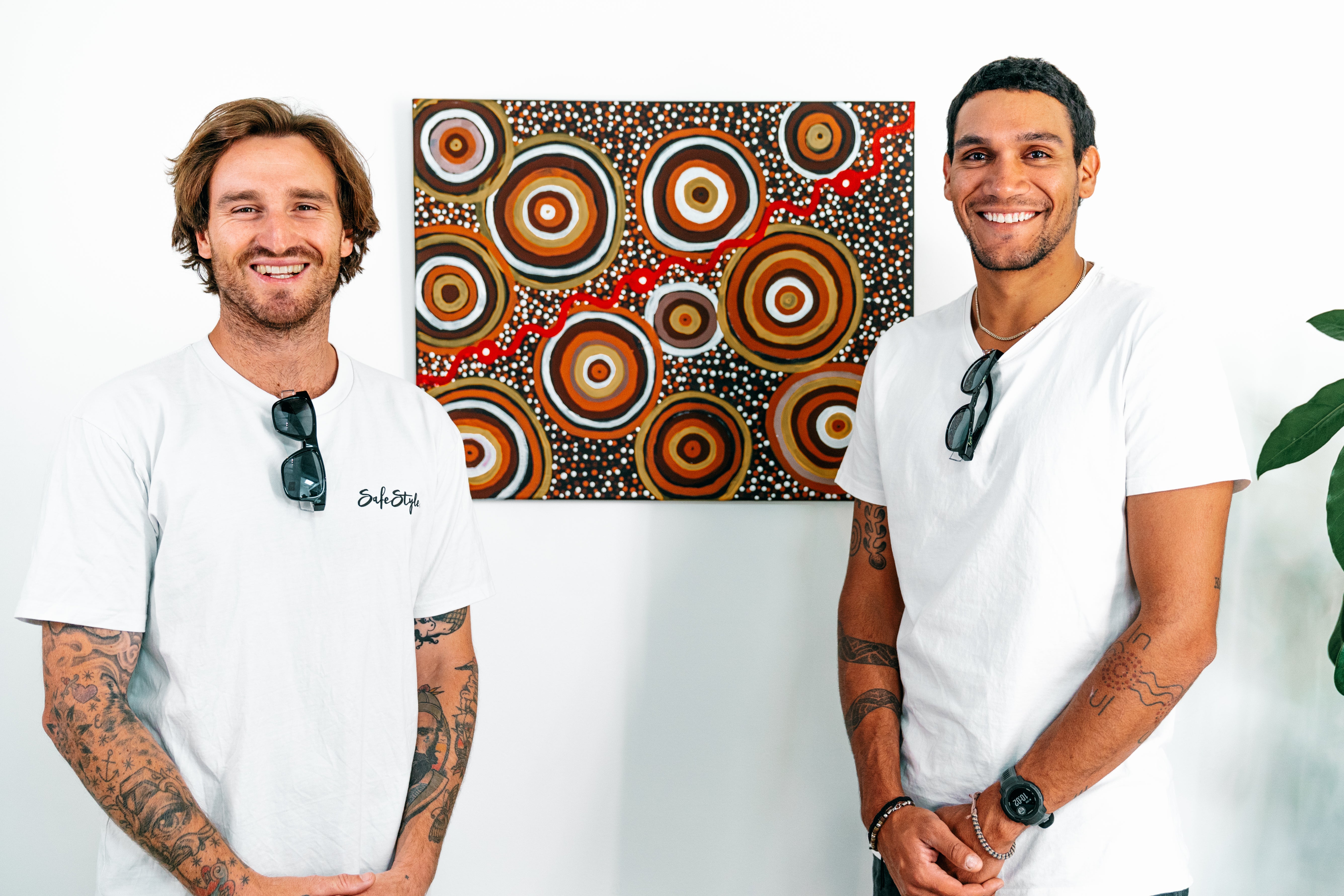 Tim Lewis with artist Francis Watson