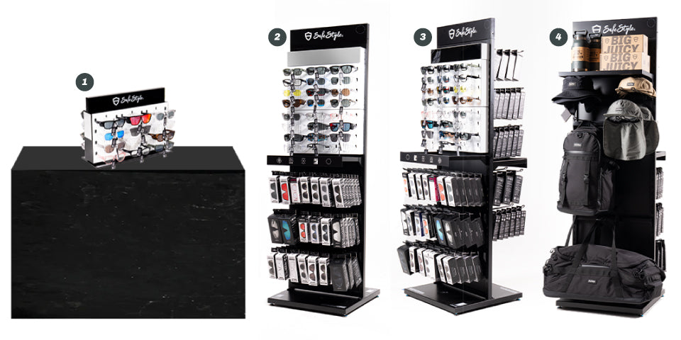 SafeStyle POS display stand range